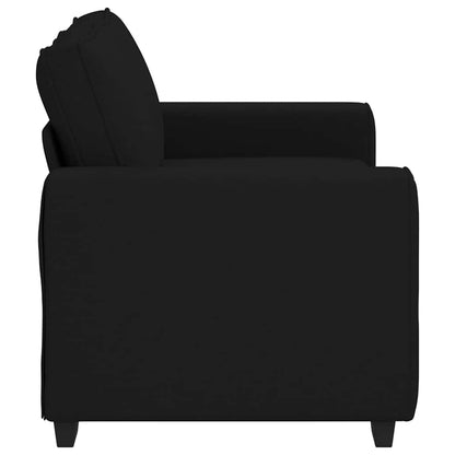 2-Sitzer-Sofa Schwarz 120 cm Stoff