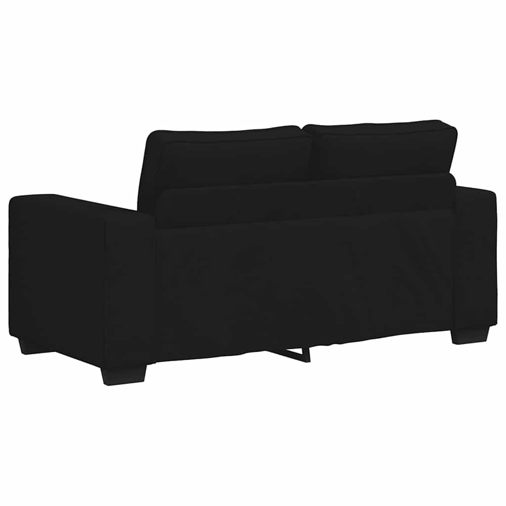 2-Sitzer-Sofa Schwarz 120 cm Stoff