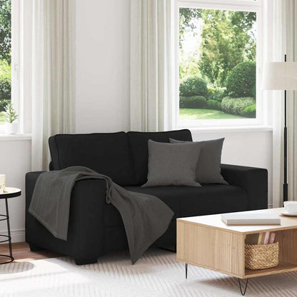 2-Sitzer-Sofa Schwarz 120 cm Stoff