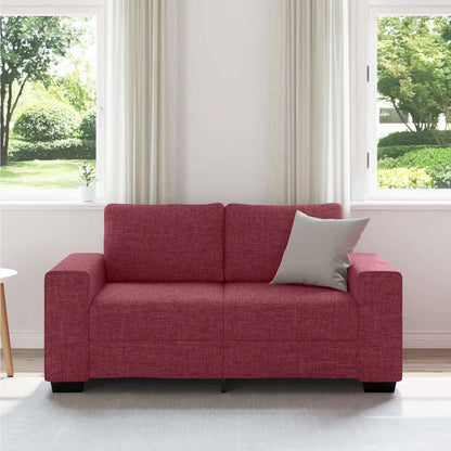 2-Sitzer-Sofa Weinrot 120 cm Stoff