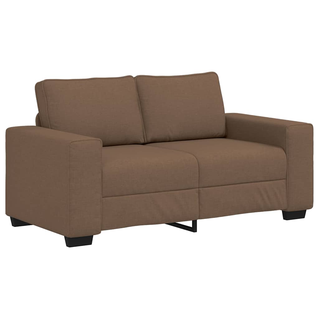 2-Sitzer-Sofa Braun 120 cm Stoff