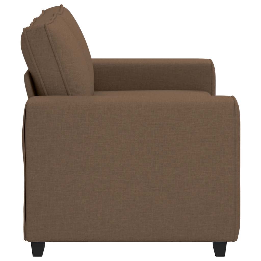2-Sitzer-Sofa Braun 120 cm Stoff