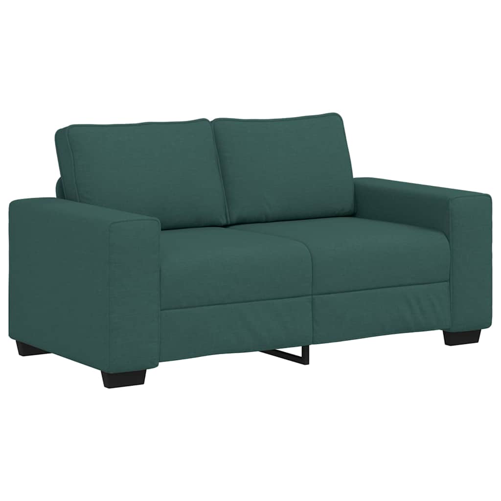 2-Sitzer-Sofa Dunkelgrün 120 cm Stoff