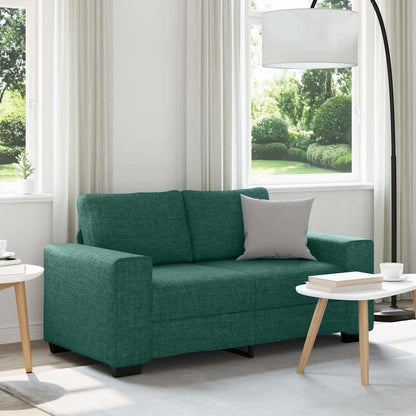 2-Sitzer-Sofa Dunkelgrün 120 cm Stoff