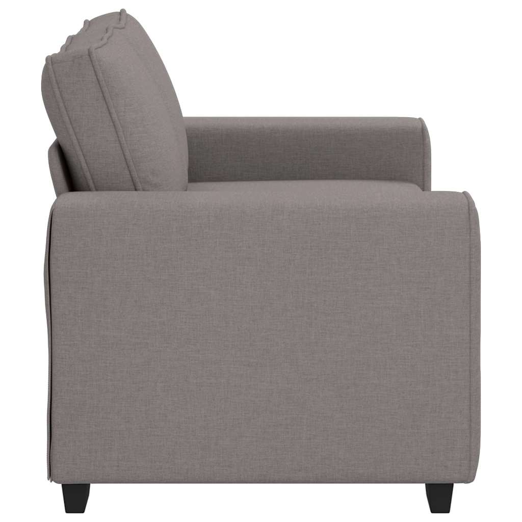 2-Sitzer-Sofa Taupe 120 cm Stoff