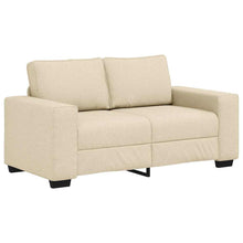 2-Sitzer-Sofa Creme 120 cm Stoff