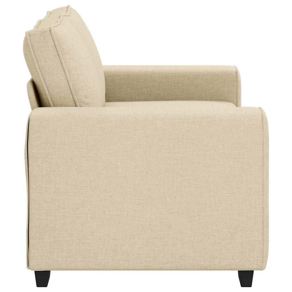 2-Sitzer-Sofa Creme 120 cm Stoff