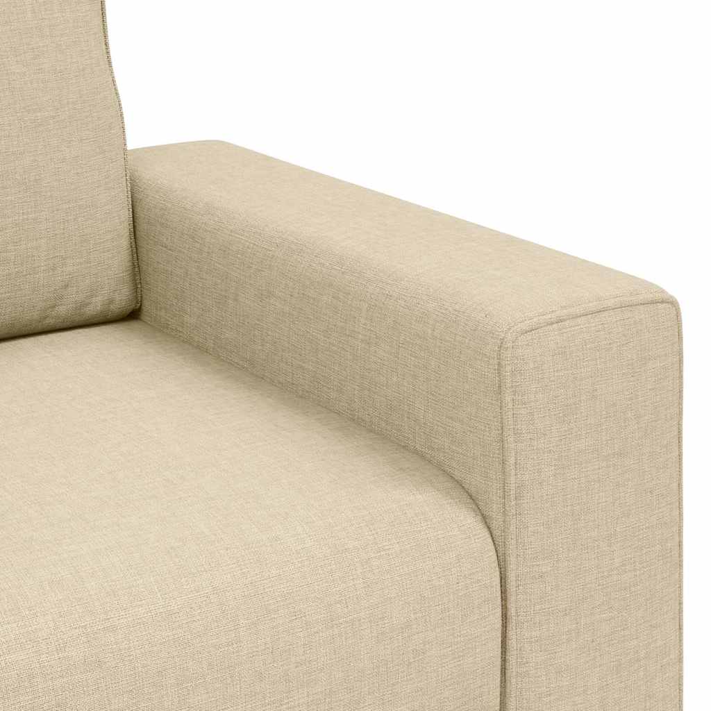 2-Sitzer-Sofa Creme 120 cm Stoff