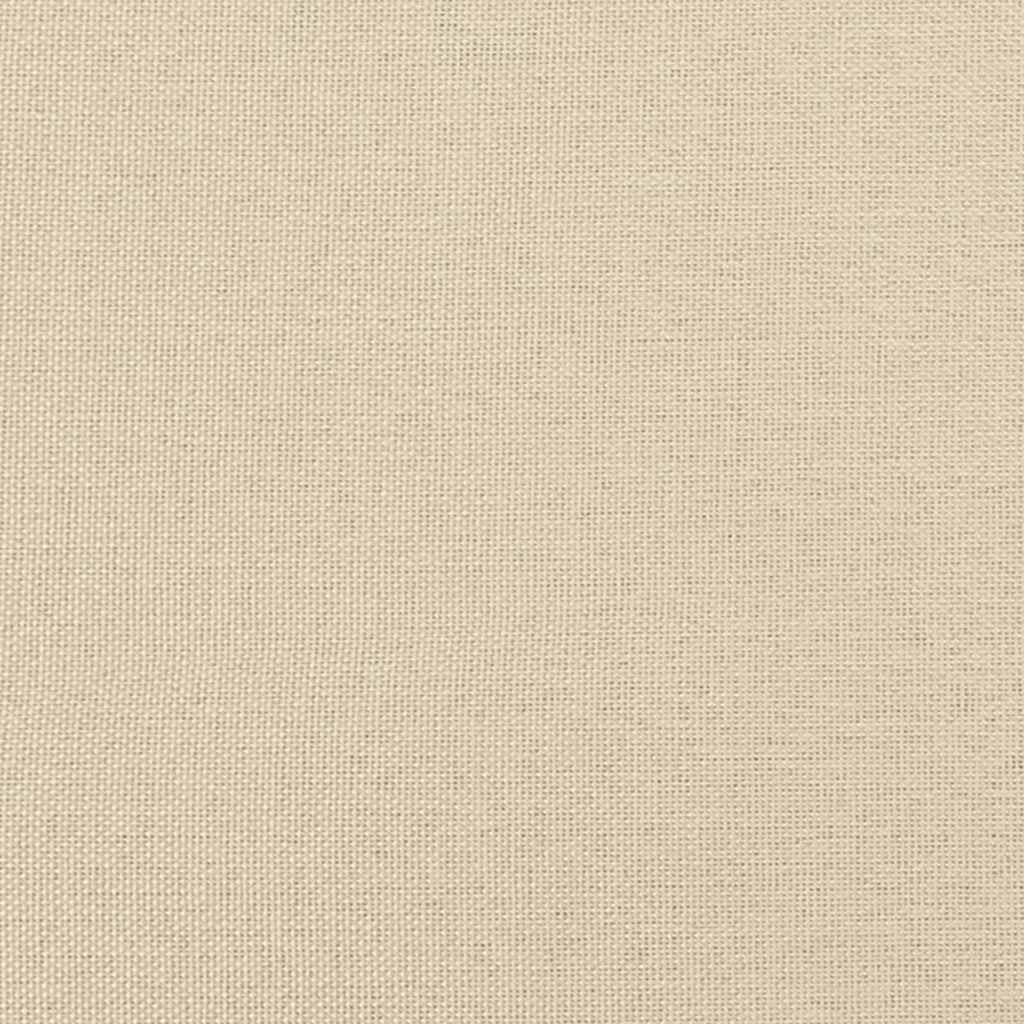 2-Sitzer-Sofa Creme 120 cm Stoff