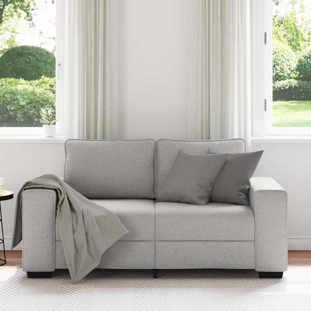 2-Sitzer-Sofa Wolkengrau 120 cm Stoff