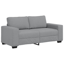 2-Sitzer-Sofa Hellgrau 140 cm Stoff