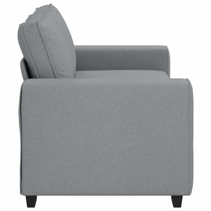 2-Sitzer-Sofa Hellgrau 140 cm Stoff