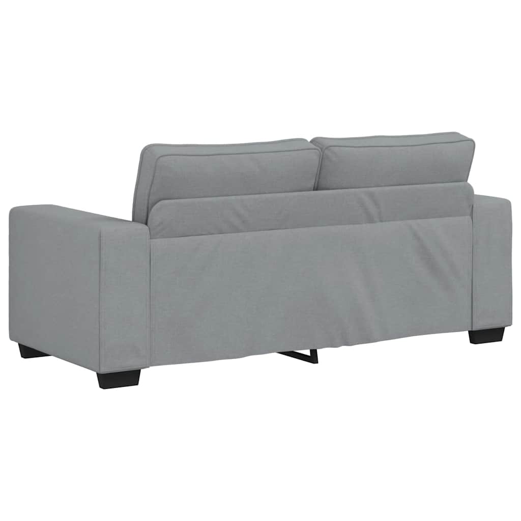 2-Sitzer-Sofa Hellgrau 140 cm Stoff