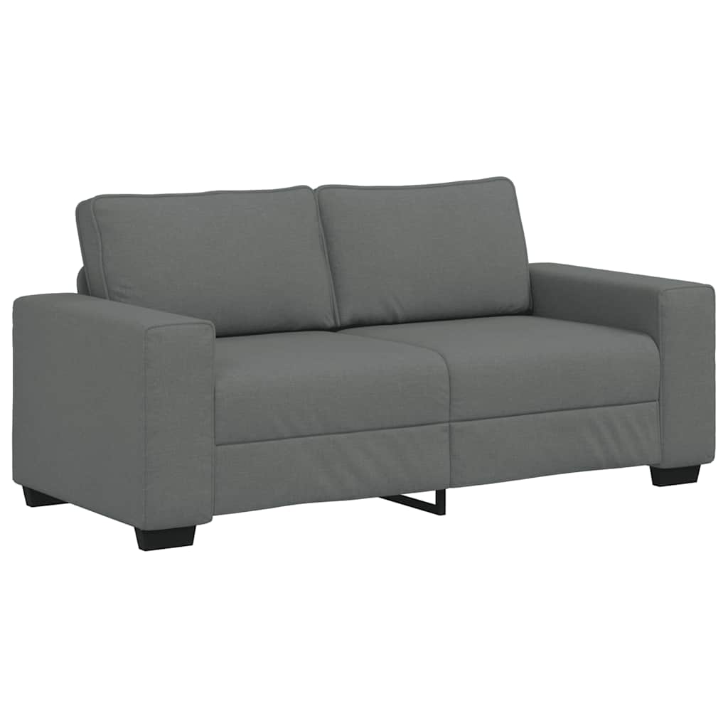 2-Sitzer-Sofa Dunkelgrau 140 cm Stoff