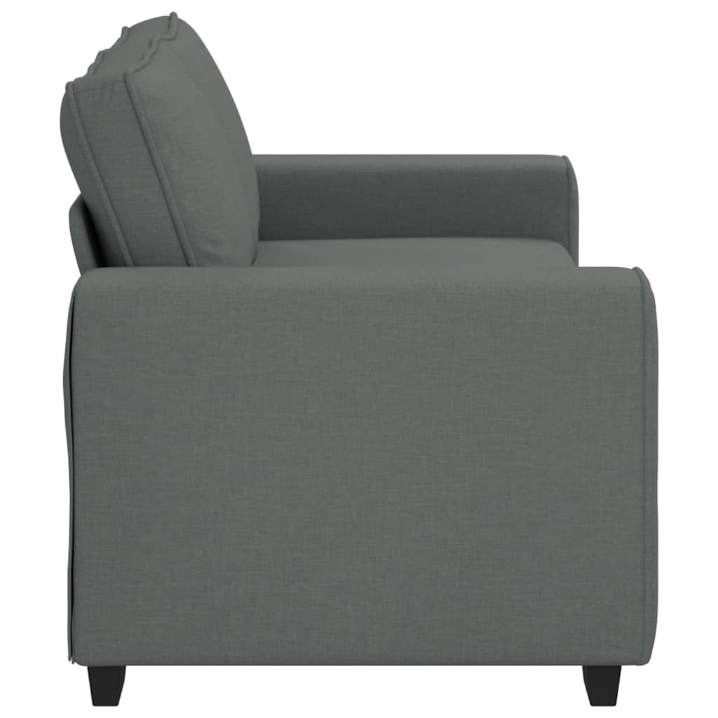 2-Sitzer-Sofa Dunkelgrau 140 cm Stoff