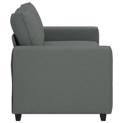 2-Sitzer-Sofa Dunkelgrau 140 cm Stoff