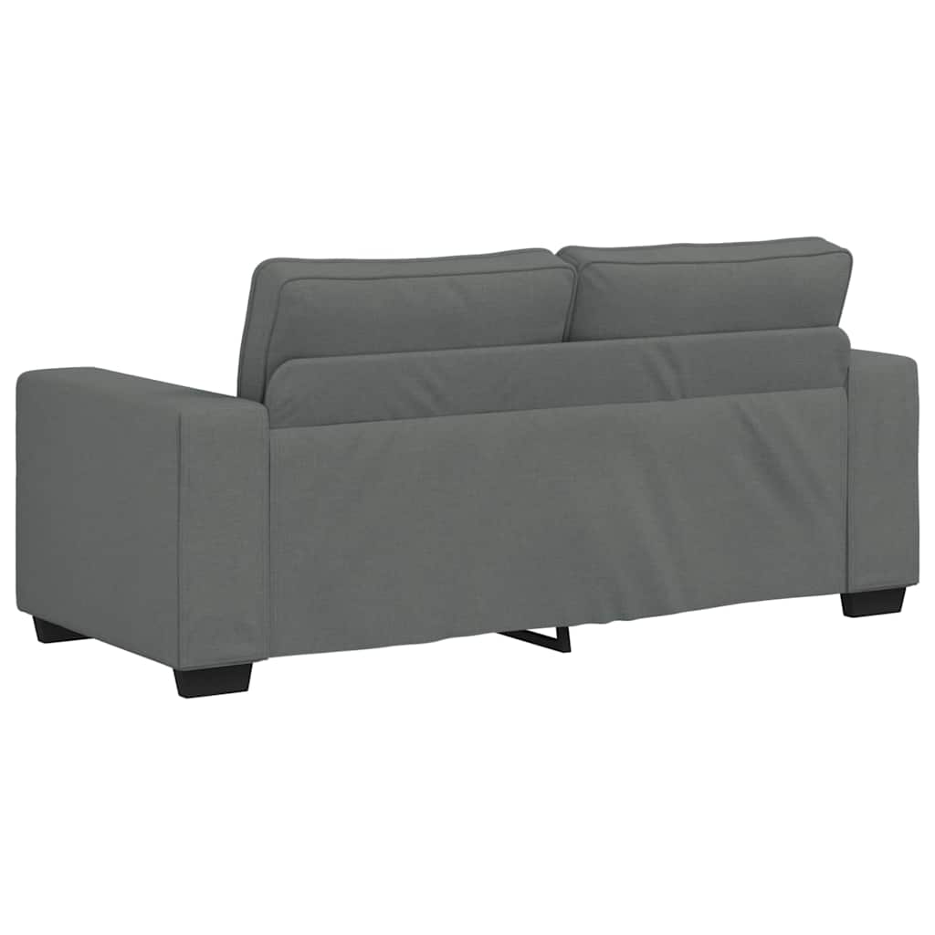 2-Sitzer-Sofa Dunkelgrau 140 cm Stoff
