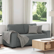 2-Sitzer-Sofa Dunkelgrau 140 cm Stoff
