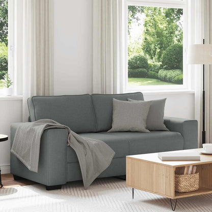 2-Sitzer-Sofa Dunkelgrau 140 cm Stoff