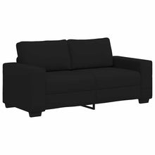 2-Sitzer-Sofa Schwarz 140 cm Stoff