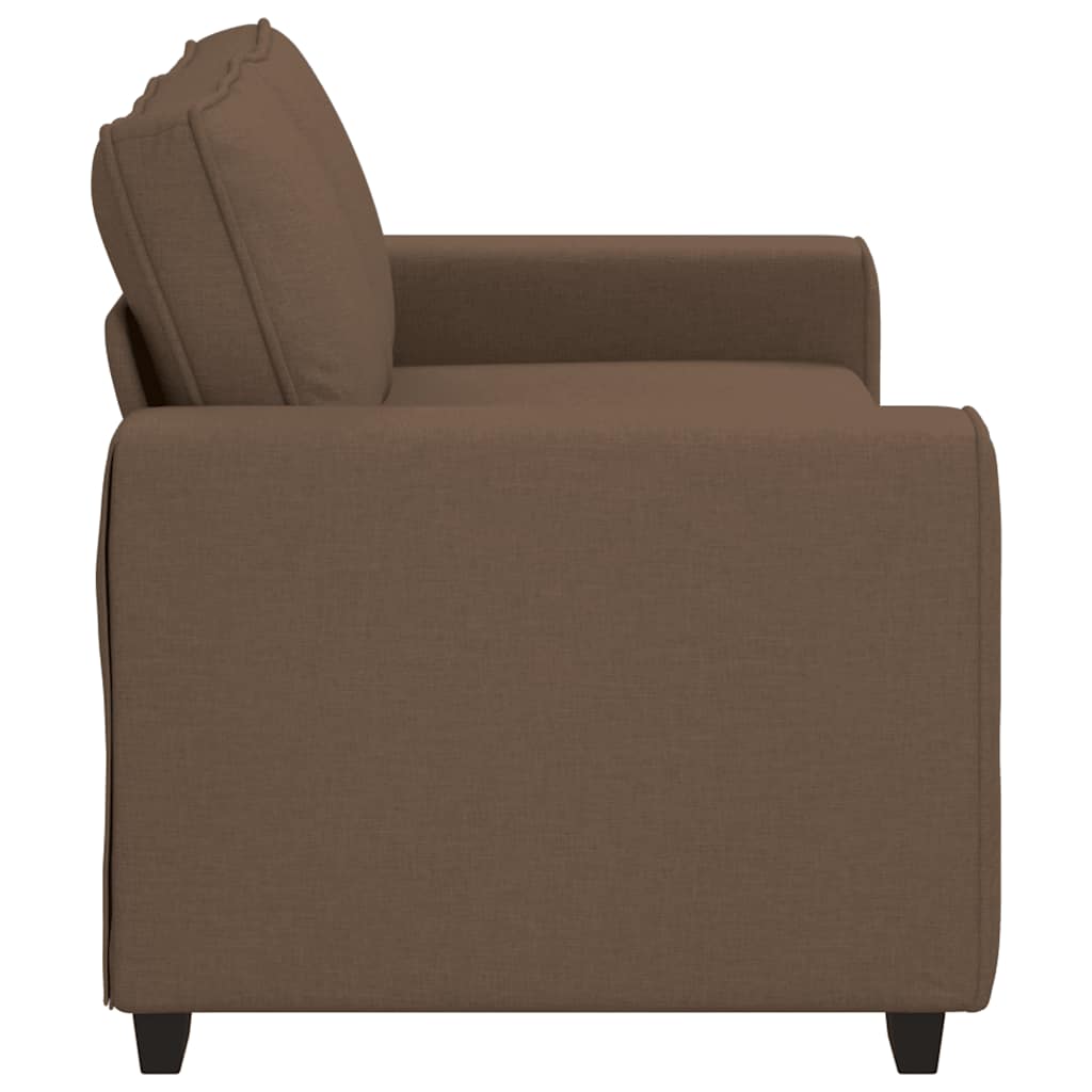 2-Sitzer-Sofa Braun 140 cm Stoff