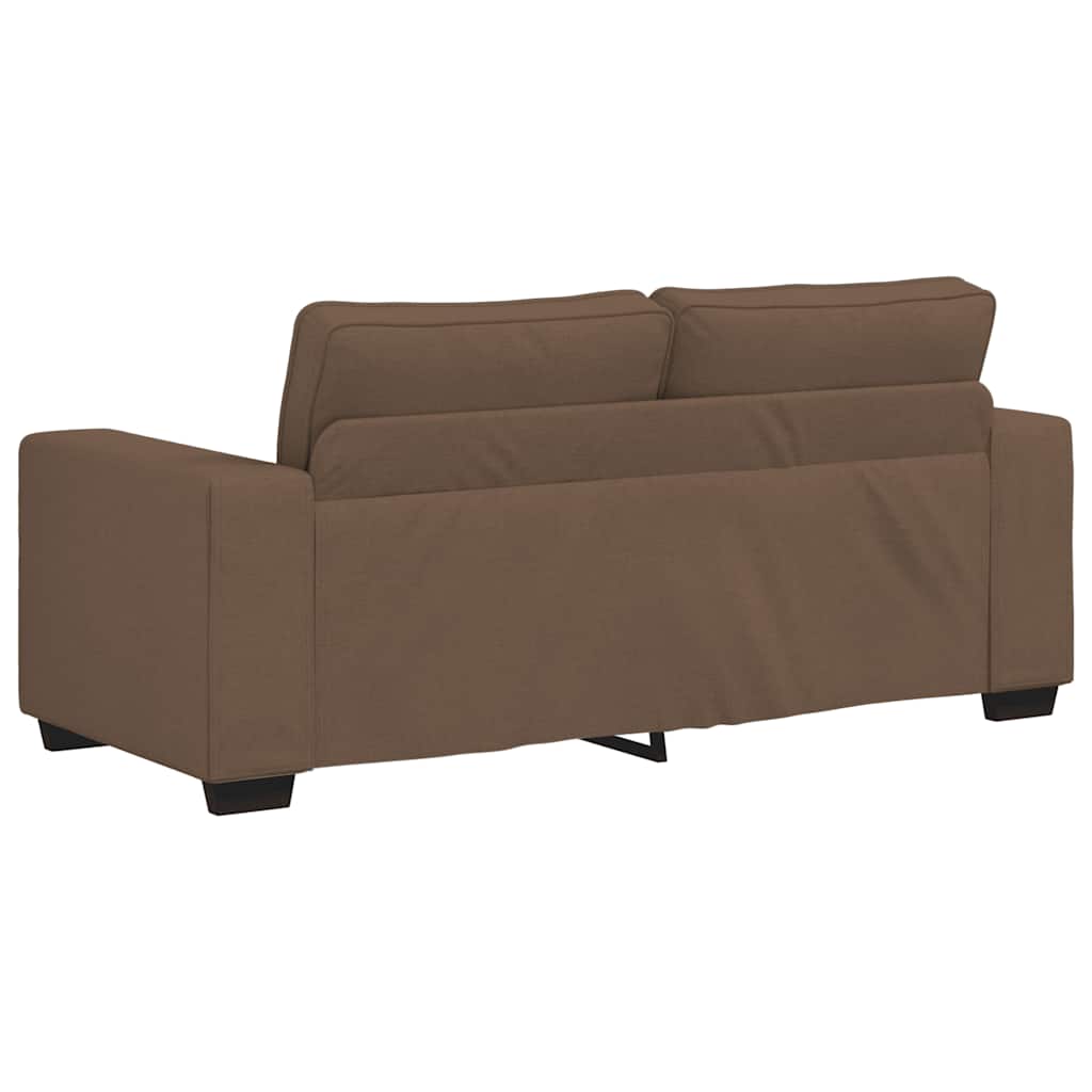 2-Sitzer-Sofa Braun 140 cm Stoff