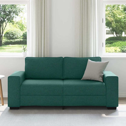 2-Sitzer-Sofa Dunkelgrün 140 cm Stoff