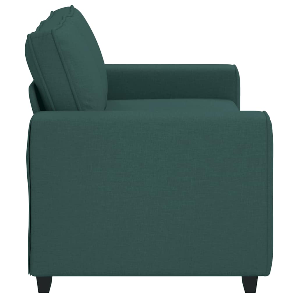 2-Sitzer-Sofa Dunkelgrün 140 cm Stoff