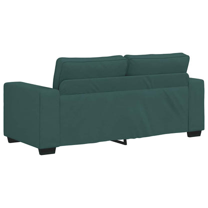 2-Sitzer-Sofa Dunkelgrün 140 cm Stoff