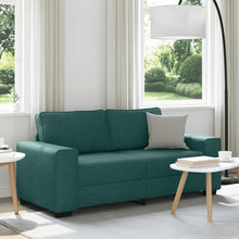 2-Sitzer-Sofa Dunkelgrün 140 cm Stoff