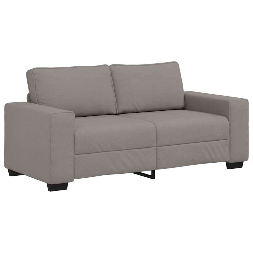 2-Sitzer-Sofa Taupe 140 cm Stoff