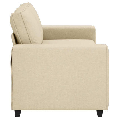 2-Sitzer-Sofa Creme 140 cm Stoff