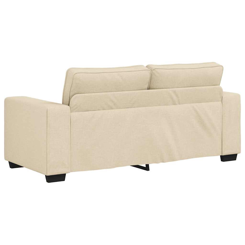 2-Sitzer-Sofa Creme 140 cm Stoff