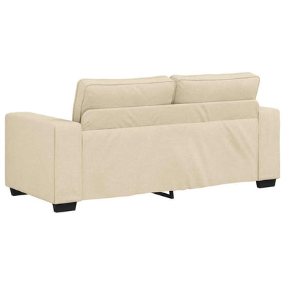 2-Sitzer-Sofa Creme 140 cm Stoff