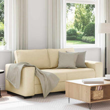 2-Sitzer-Sofa Creme 140 cm Stoff