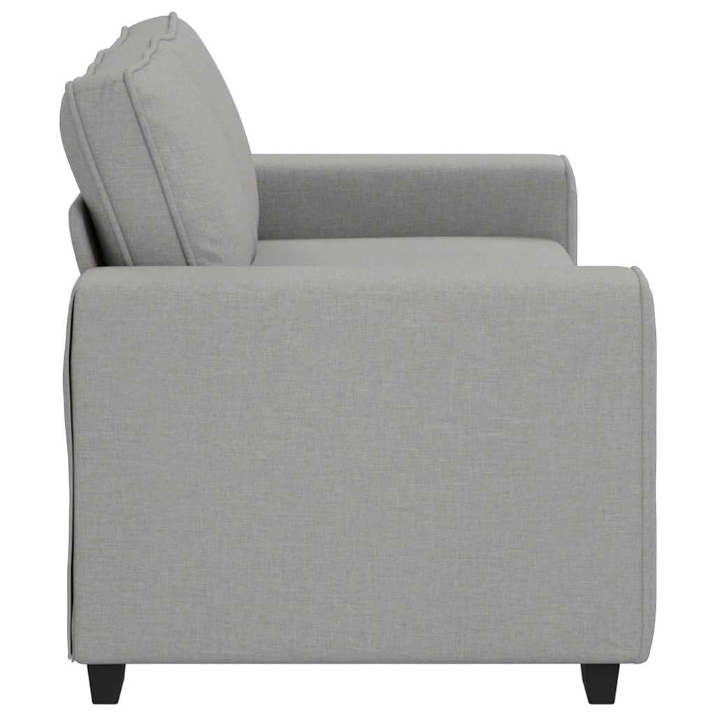 2-Sitzer-Sofa Wolkengrau 140 cm Stoff
