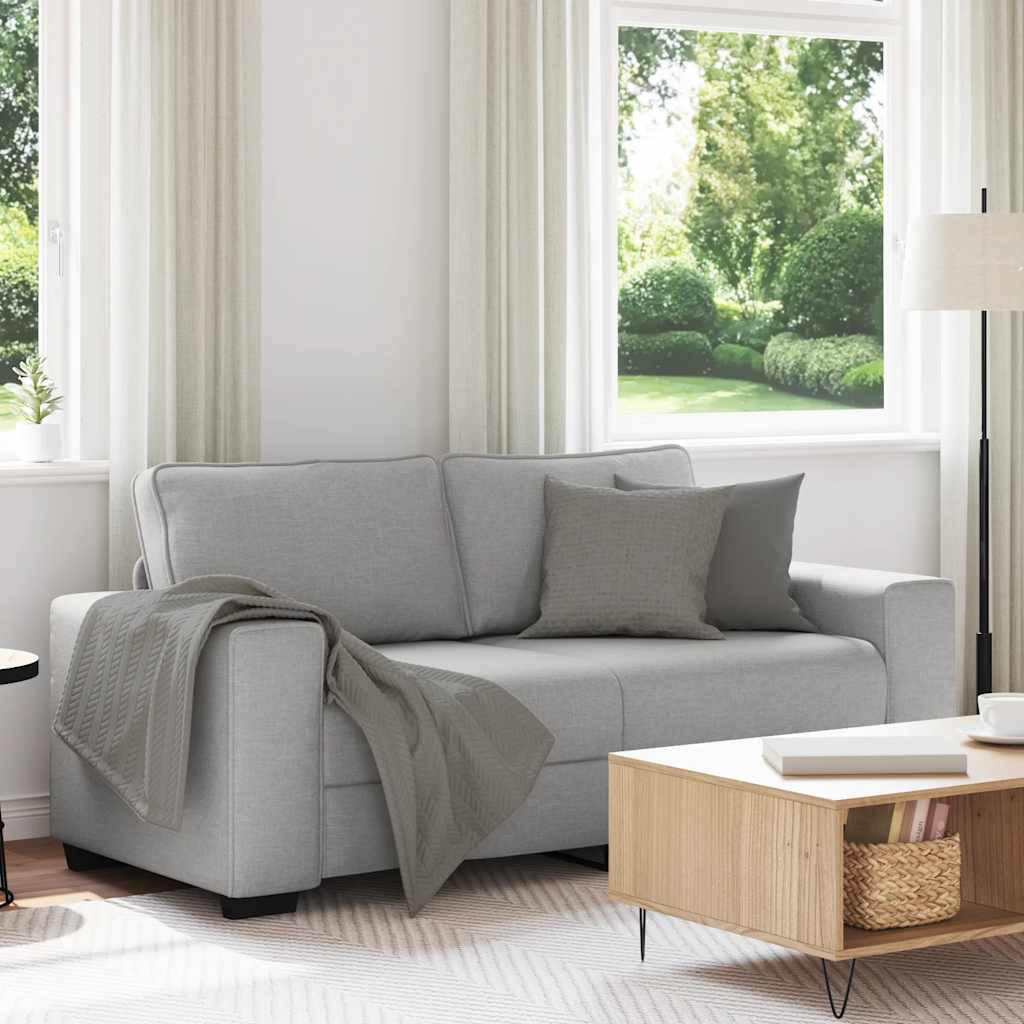 2-Sitzer-Sofa Wolkengrau 140 cm Stoff