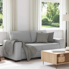 2-Sitzer-Sofa Wolkengrau 140 cm Stoff