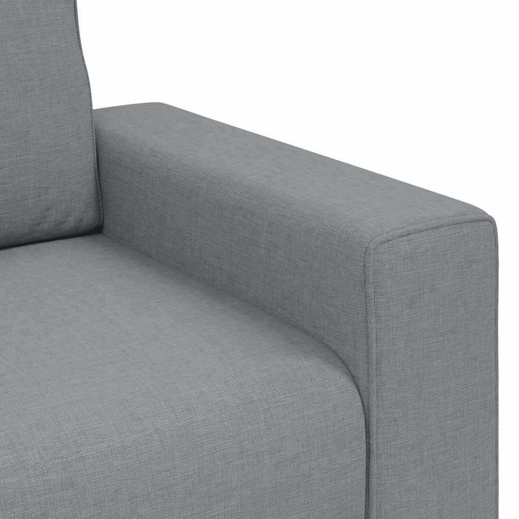 3-Sitzer-Sofa Hellgrau 180 cm Stoff