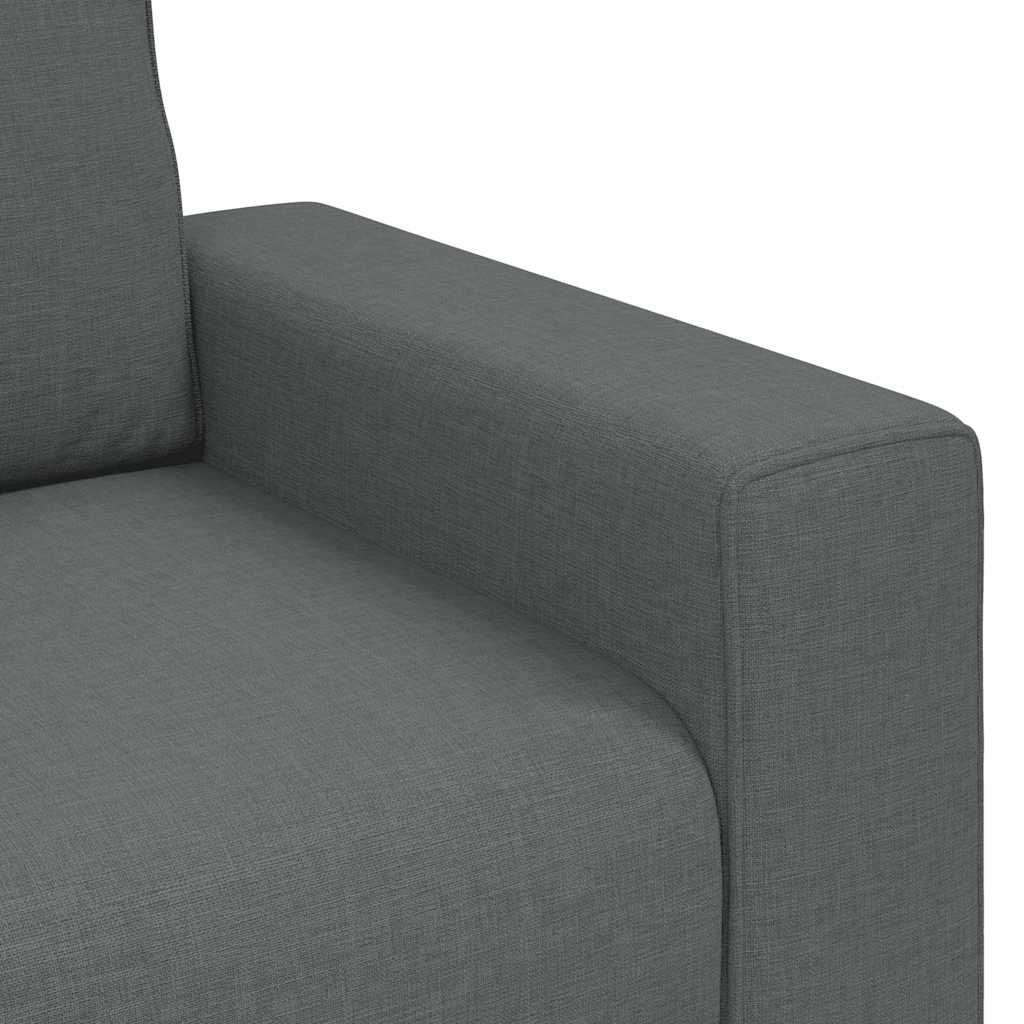 3-Sitzer-Sofa Dunkelgrau 180 cm Stoff