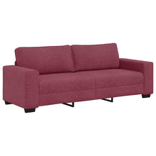 3-Sitzer-Sofa Weinrot 180 cm Stoff