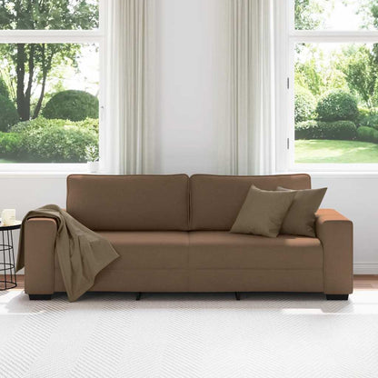 3-Sitzer-Sofa Braun 180 cm Stoff