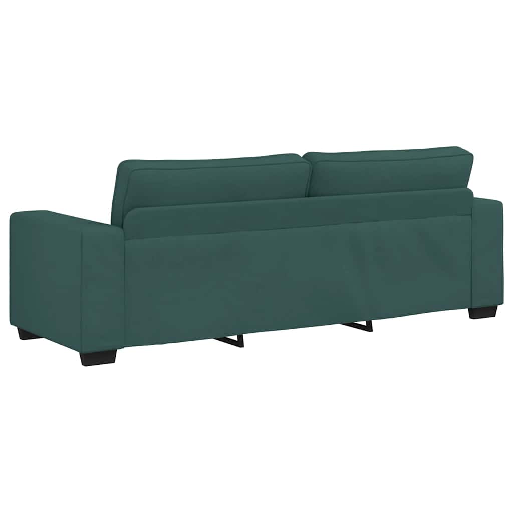 3-Sitzer-Sofa Dunkelgrün 180 cm Stoff