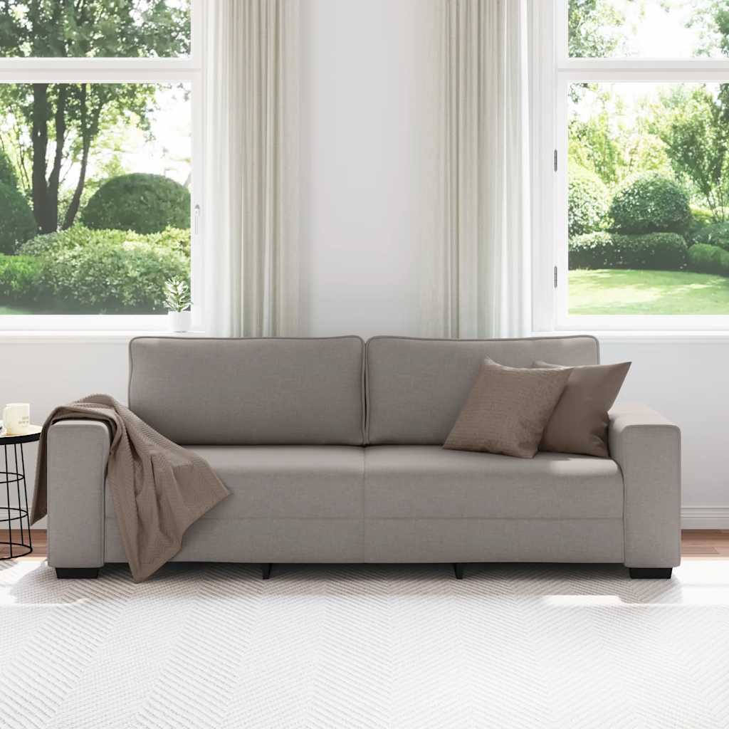 3-Sitzer-Sofa Taupe 180 cm Stoff
