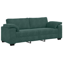 3-Sitzer-Sofa Dunkelgrün 178 cm Samt