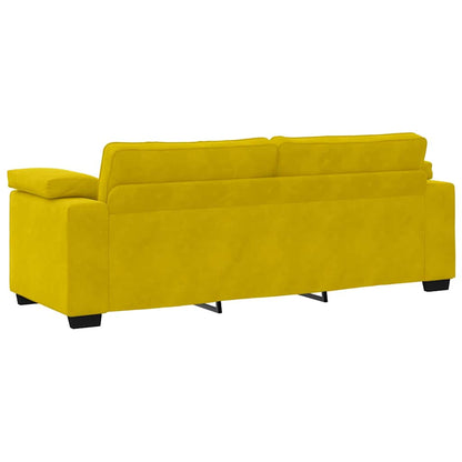 3-Sitzer-Sofa Gelb 178 cm Samt