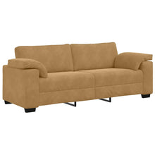 3-Sitzer-Sofa Braun 178 cm Samt