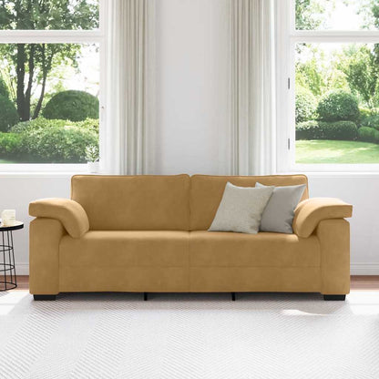 3-Sitzer-Sofa Braun 178 cm Samt