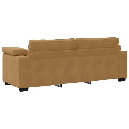 3-Sitzer-Sofa Braun 178 cm Samt