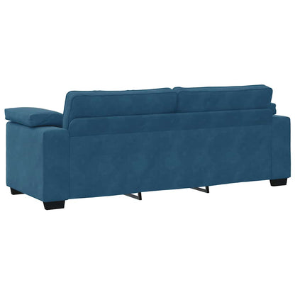 3-Sitzer-Sofa Blau 178 cm Samt